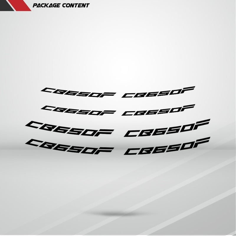 Dual Pack Inner Rim Tape Sticker Decal for Honda CB 650F - Motorcycle stickers and decals