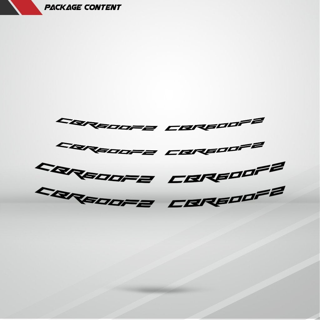 Dual Pack Inner Rim Tape Sticker Decal for Honda CBR 600 f2 - Motorcycle stickers and decals