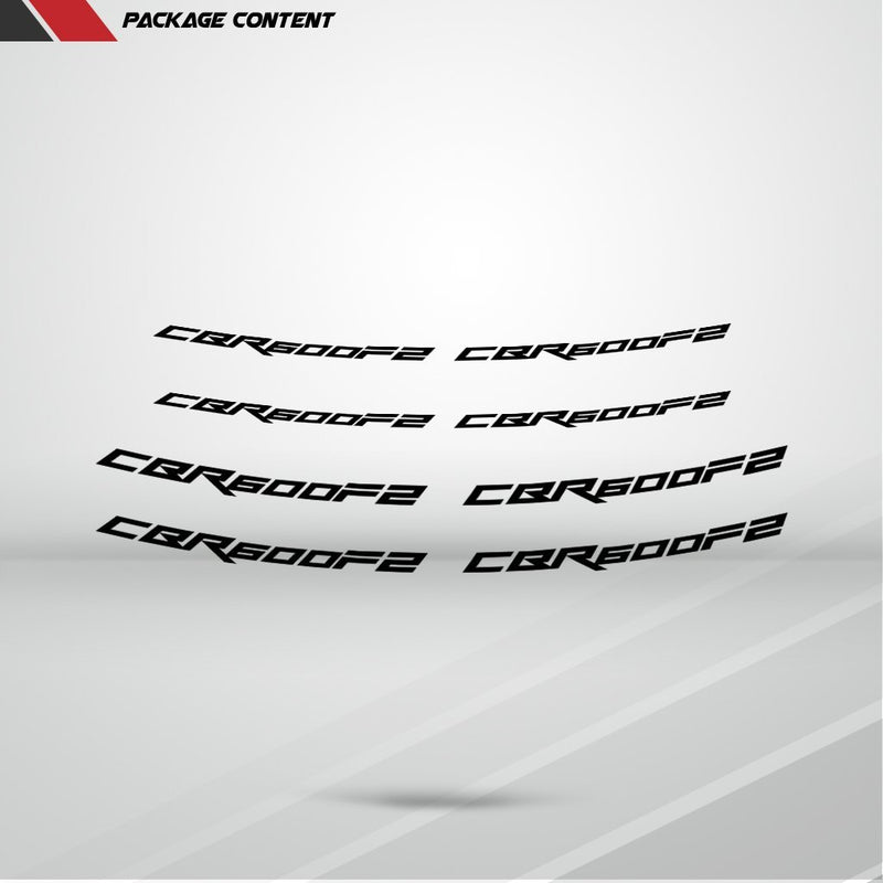 Dual Pack Inner Rim Tape Sticker Decal for Honda CBR 600 f2 - Motorcycle stickers and decals