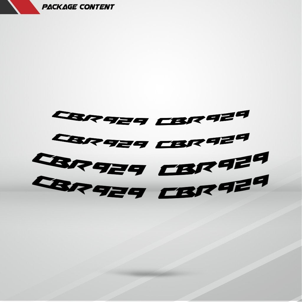 Dual Pack Inner Rim Tape Sticker Decal for Honda CBR 929 - Motorcycle stickers and decals