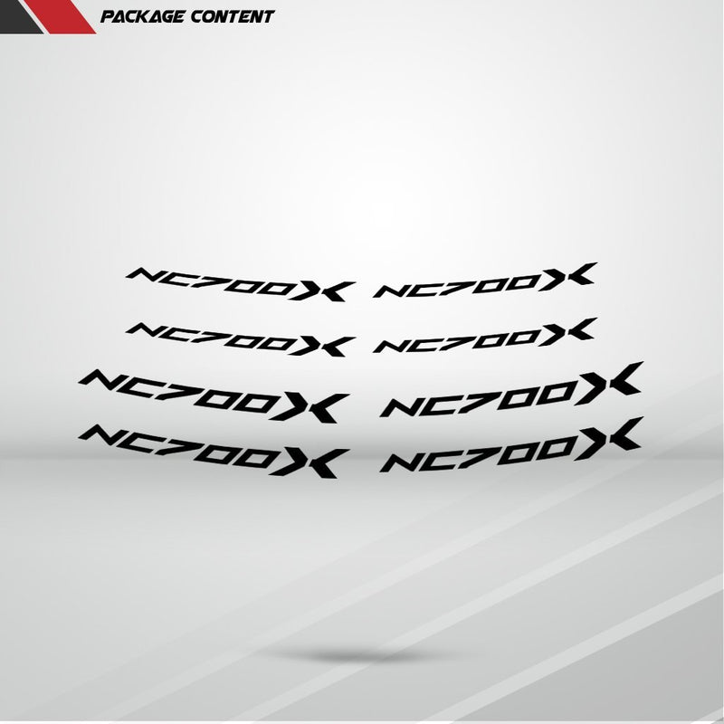Dual Pack Inner Rim Tape Sticker Decal for Honda NC 700X - Motorcycle stickers and decals
