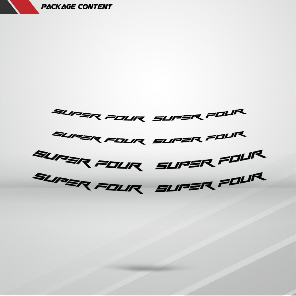 Dual Pack Inner Rim Tape Sticker Decal for Honda Super Four - Motorcycle stickers and decals