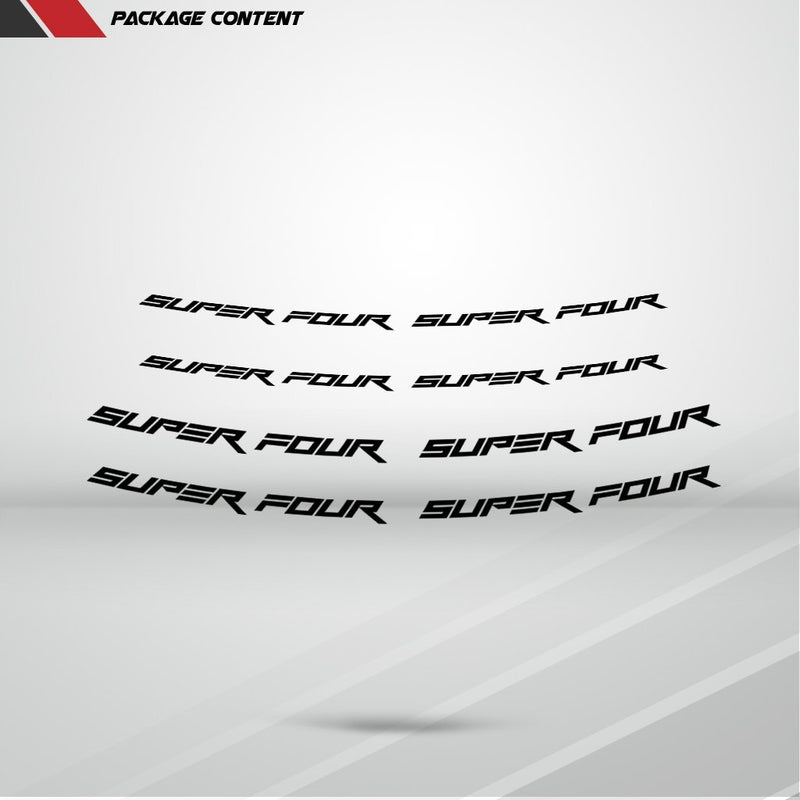 Dual Pack Inner Rim Tape Sticker Decal for Honda Super Four - Motorcycle stickers and decals