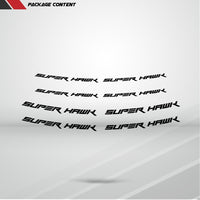 Dual Pack Inner Rim Tape Sticker Decal for Honda Super Hawk - Motorcycle stickers and decals
