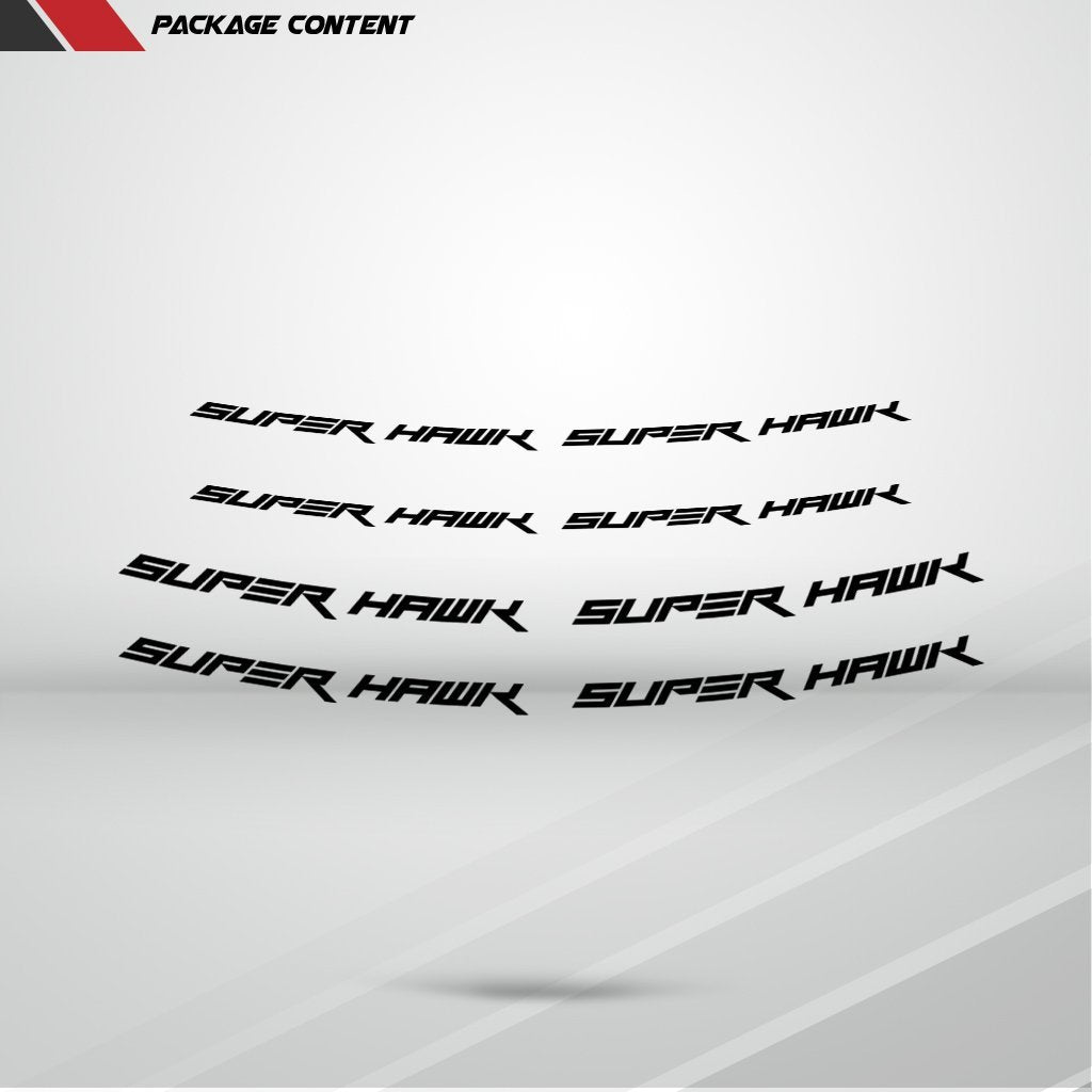 Dual Pack Inner Rim Tape Sticker Decal for Honda Super Hawk - Motorcycle stickers and decals
