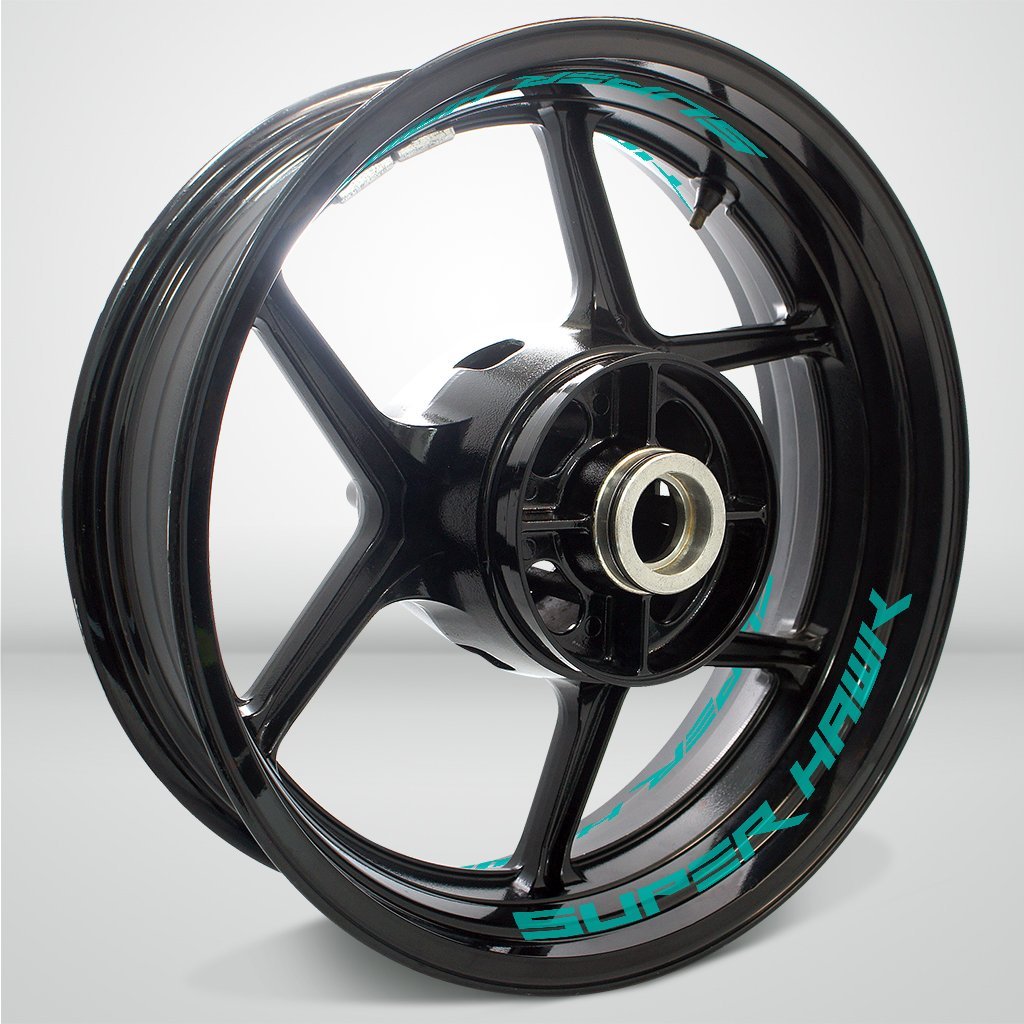 Dual Pack Inner Rim Tape Sticker Decal for Honda Super Hawk - Motorcycle stickers and decals