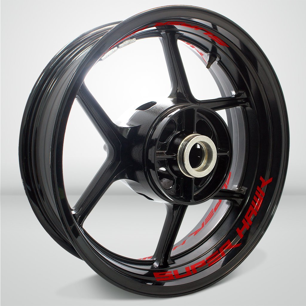 Dual Pack Inner Rim Tape Sticker Decal for Honda Super Hawk - Motorcycle stickers and decals