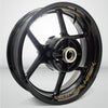 Dual Pack Inner Rim Tape Sticker Decal for Honda Super Hawk - Motorcycle stickers and decals