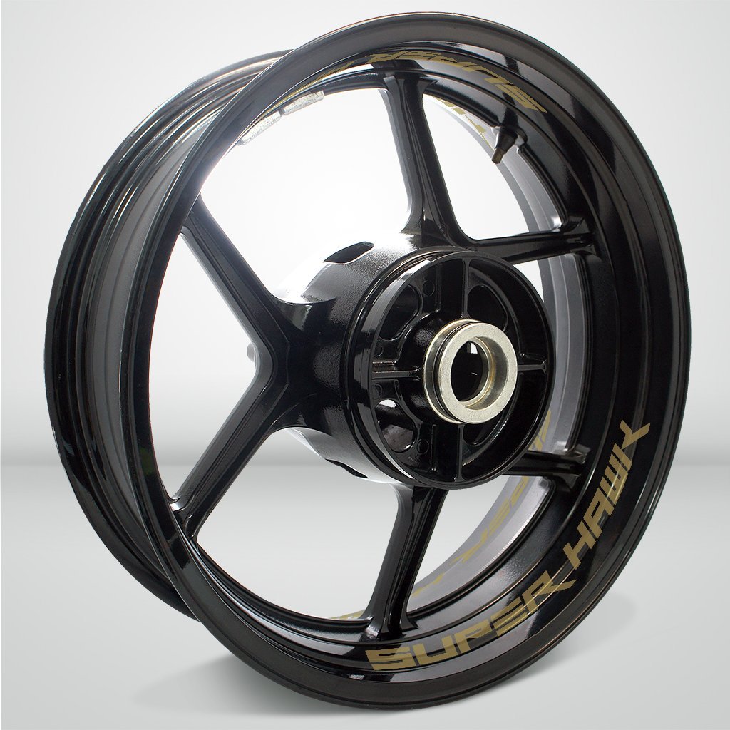 Dual Pack Inner Rim Tape Sticker Decal for Honda Super Hawk - Motorcycle stickers and decals