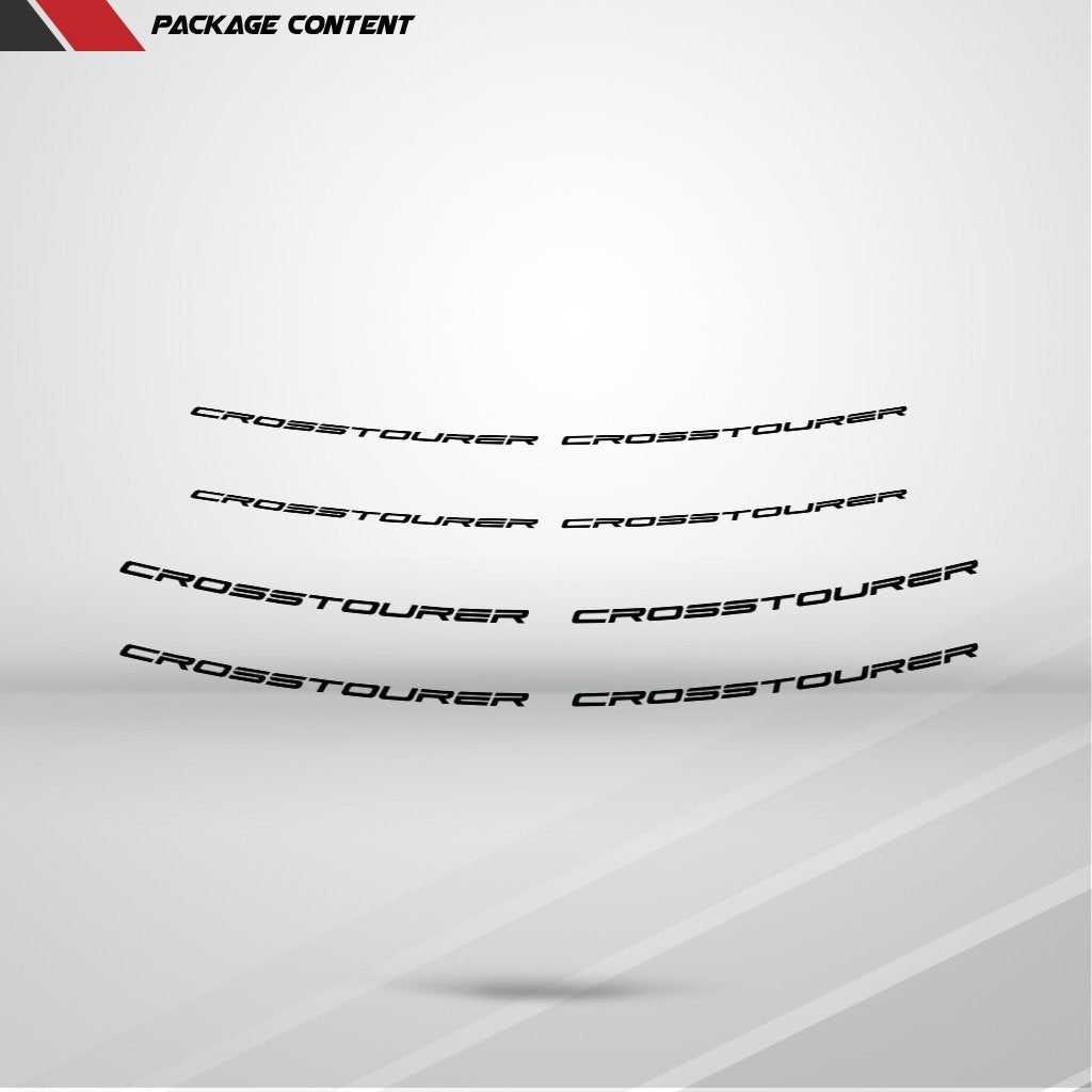 Dual Pack Inner Rim Tape Sticker Decal for Honda VFR 1200X Crosstourer - Motorcycle stickers and decals