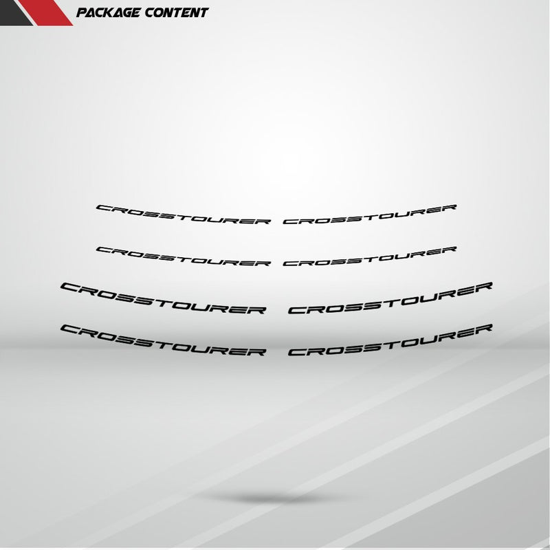 Dual Pack Inner Rim Tape Sticker Decal for Honda VFR 1200X Crosstourer - Motorcycle stickers and decals