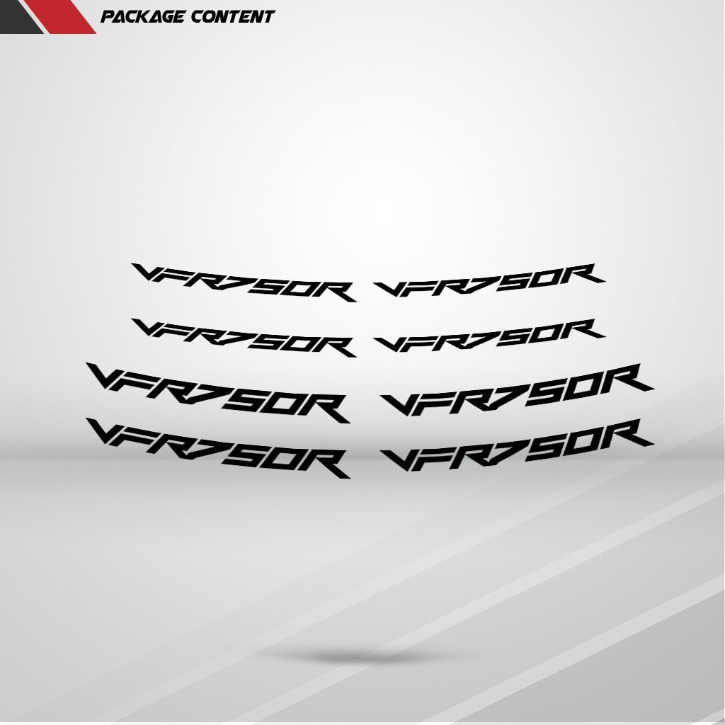Dual Pack Inner Rim Tape Sticker Decal for Honda VFR 750R - Motorcycle stickers and decals