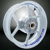 Dual Pack Inner Rim Tape Sticker Decal for Kawasaki 1400 GTR - Motorcycle stickers and decals