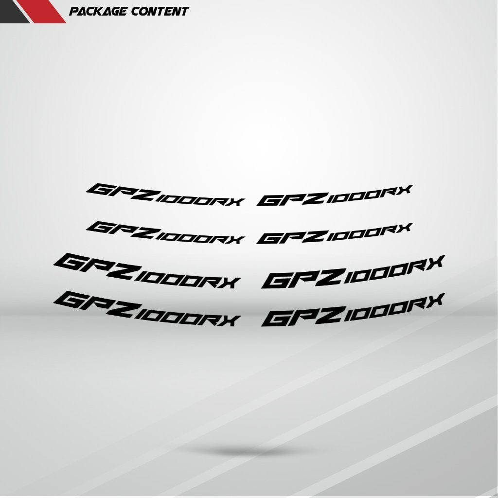 Dual Pack Inner Rim Tape Sticker Decal for Kawasaki GPZ 1000RX - Motorcycle stickers and decals