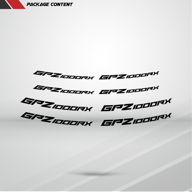 Dual Pack Inner Rim Tape Sticker Decal for Kawasaki GPZ 1000RX - Motorcycle stickers and decals