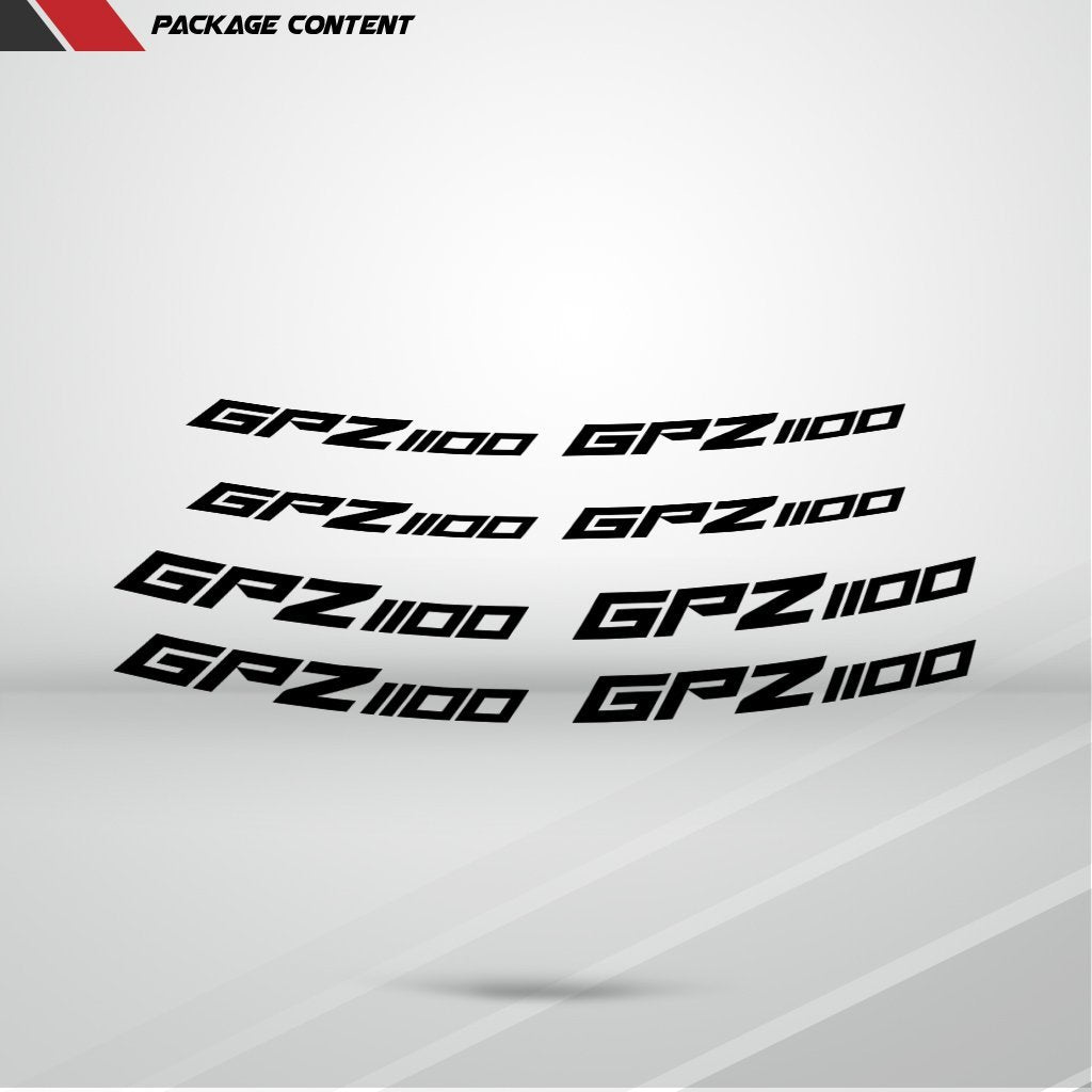 Dual Pack Inner Rim Tape Sticker Decal for Kawasaki GPZ 1100 - Motorcycle stickers and decals
