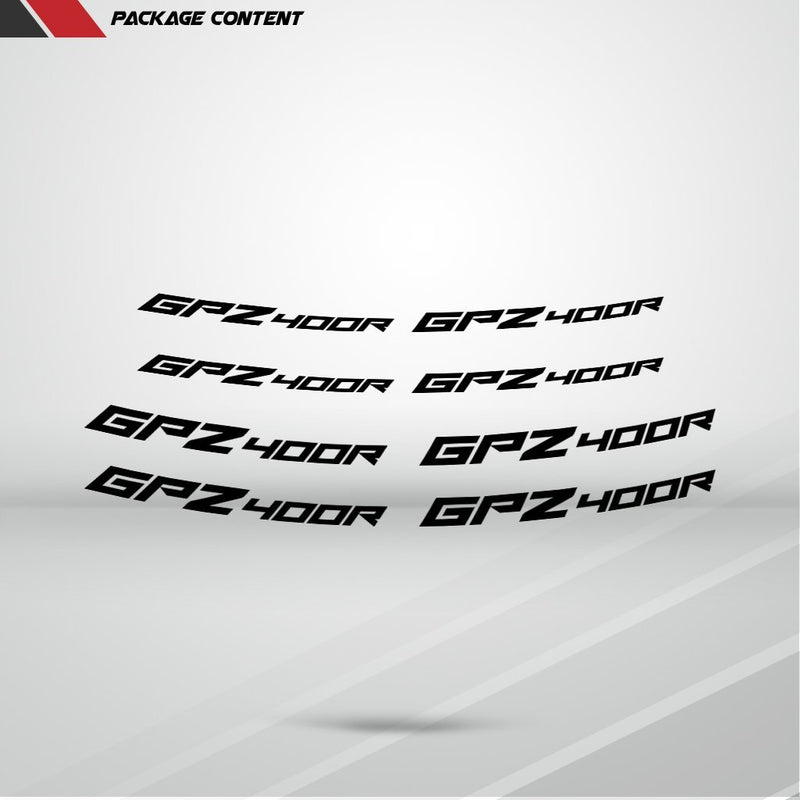 Dual Pack Inner Rim Tape Sticker Decal for Kawasaki GPZ 400R - Motorcycle stickers and decals