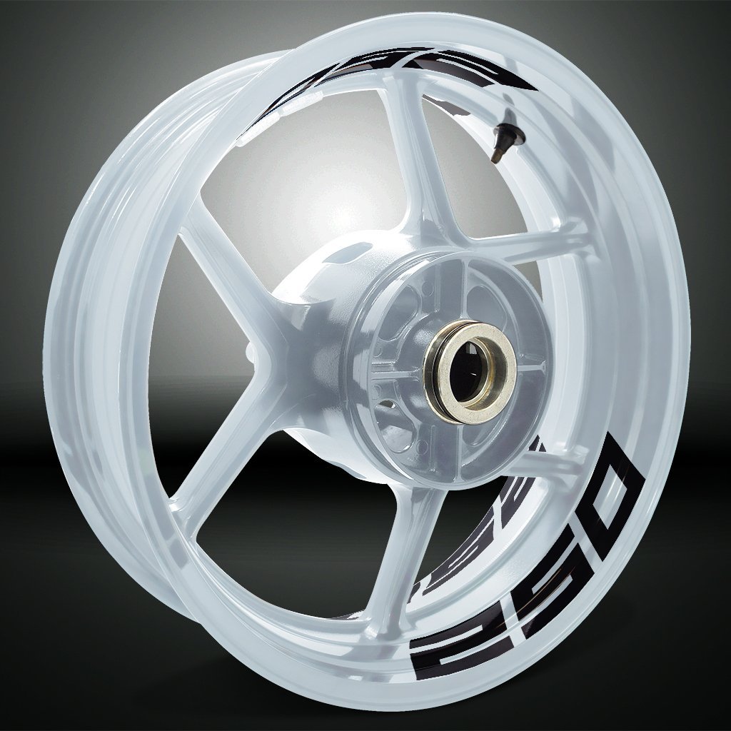 Dual Pack Inner Rim Tape Sticker Decal for Kawasaki Ninja 250 - Motorcycle stickers and decals