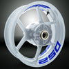 Dual Pack Inner Rim Tape Sticker Decal for Kawasaki Ninja 250 - Motorcycle stickers and decals