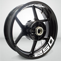 Dual Pack Inner Rim Tape Sticker Decal for Kawasaki Ninja 250 - Motorcycle stickers and decals