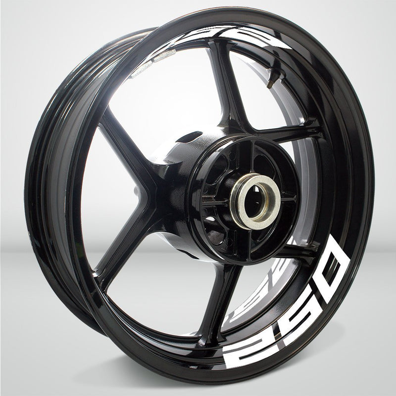 Dual Pack Inner Rim Tape Sticker Decal for Kawasaki Ninja 250 - Motorcycle stickers and decals
