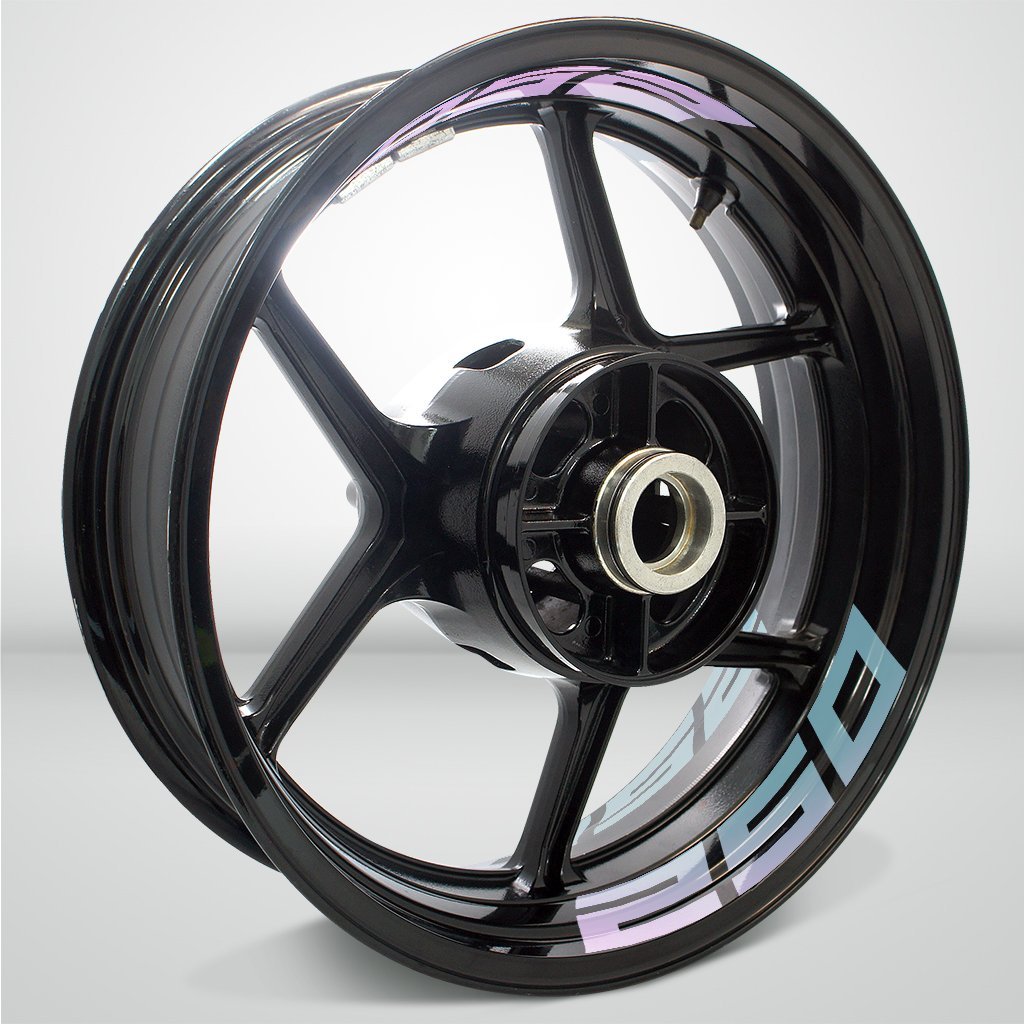 Dual Pack Inner Rim Tape Sticker Decal for Kawasaki Ninja 250 - Motorcycle stickers and decals