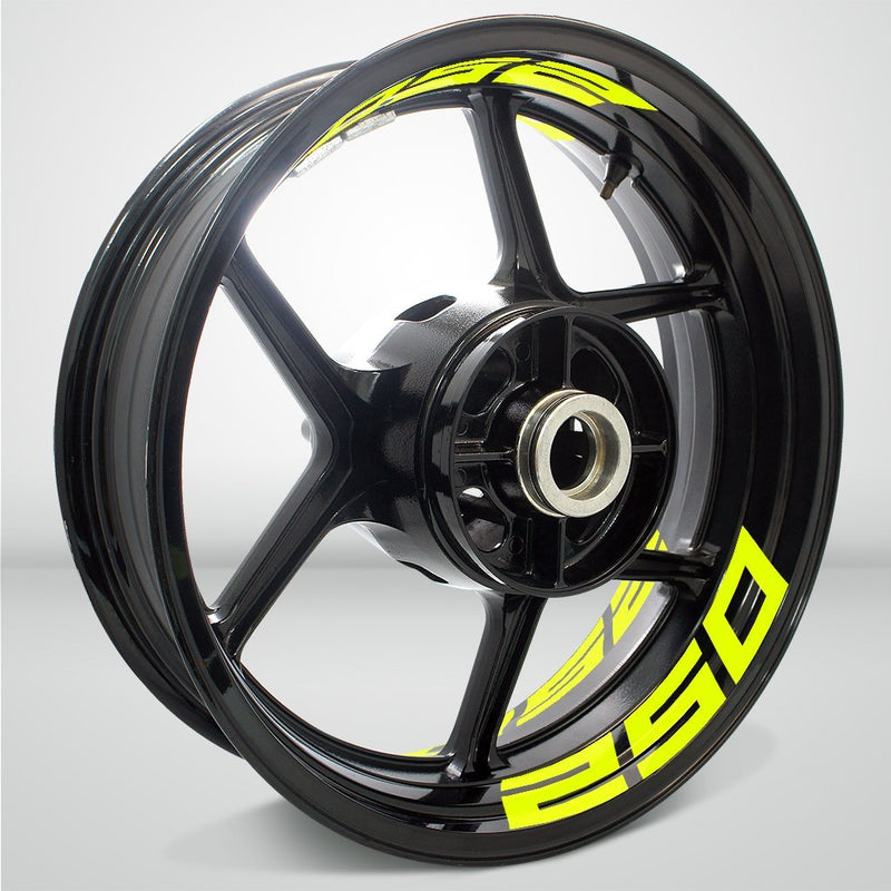 Dual Pack Inner Rim Tape Sticker Decal for Kawasaki Ninja 250 - Motorcycle stickers and decals
