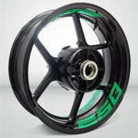 Dual Pack Inner Rim Tape Sticker Decal for Kawasaki Ninja 250 - Motorcycle stickers and decals