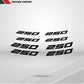 Dual Pack Inner Rim Tape Sticker Decal for Kawasaki Ninja 250 - Stickman Vinyls