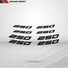 Dual Pack Inner Rim Tape Sticker Decal for Kawasaki Ninja 250 - Motorcycle stickers and decals