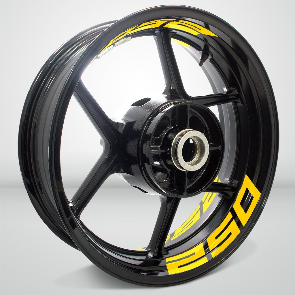 Dual Pack Inner Rim Tape Sticker Decal for Kawasaki Ninja 250 - Motorcycle stickers and decals