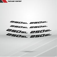 Dual Pack Inner Rim Tape Sticker Decal for Kawasaki Ninja 250 SL - Motorcycle stickers and decals