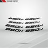 Dual Pack Inner Rim Tape Sticker Decal for Kawasaki Ninja 650N - Motorcycle stickers and decals