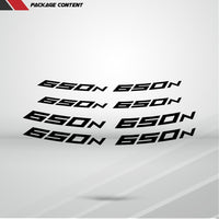 Dual Pack Inner Rim Tape Sticker Decal for Kawasaki Ninja 650N - Motorcycle stickers and decals