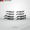 Dual Pack Inner Rim Tape Sticker Decal for Kawasaki Ninja 750 - Motorcycle stickers and decals