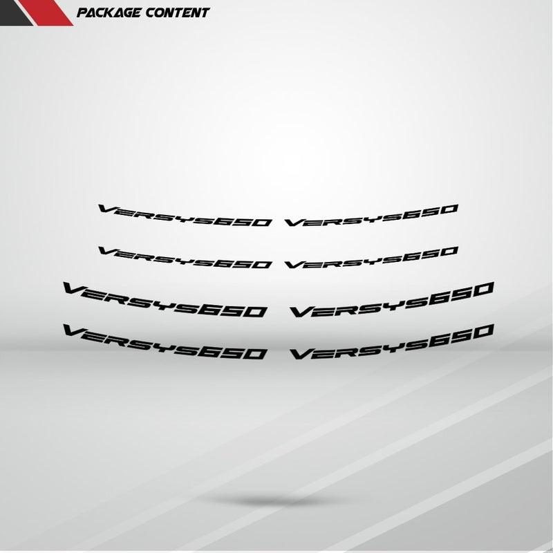 Dual Pack Inner Rim Tape Sticker Decal for Kawasaki Versys 650 - Motorcycle stickers and decals