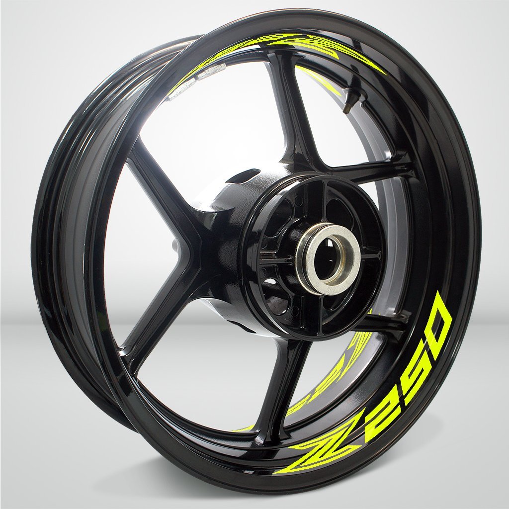 Dual Pack Inner Rim Tape Sticker Decal for Kawasaki Z250 - Motorcycle stickers and decals