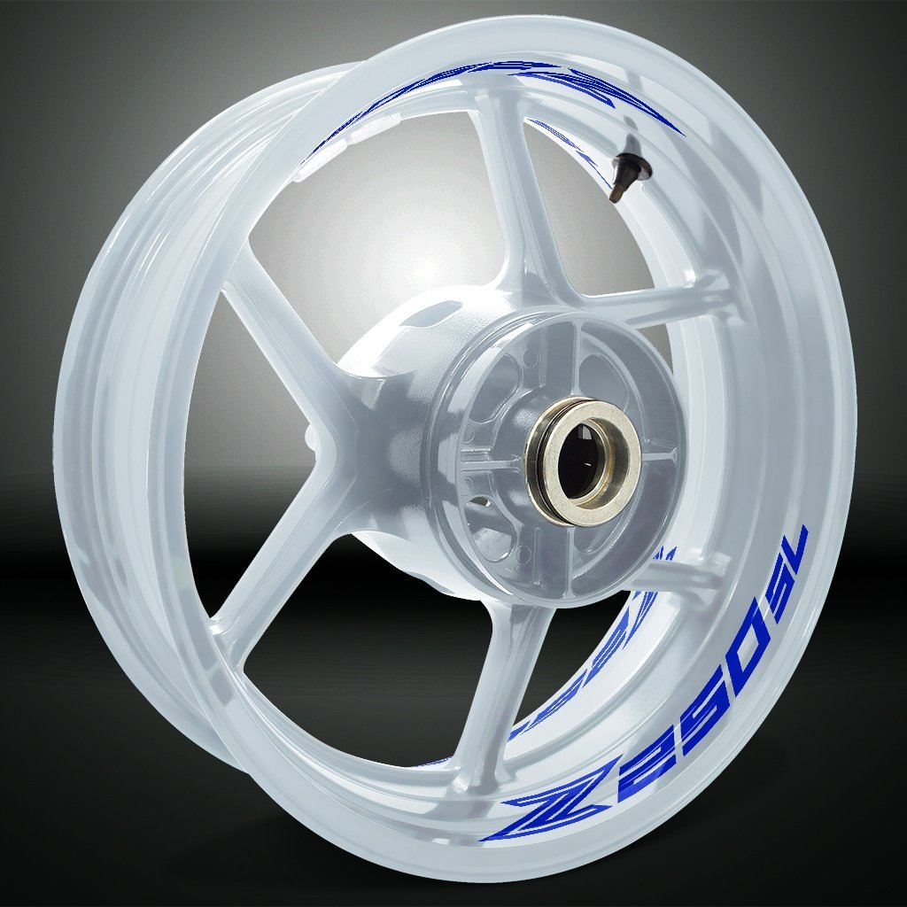 Dual Pack Inner Rim Tape Sticker Decal for Kawasaki Z250 SL - Motorcycle stickers and decals