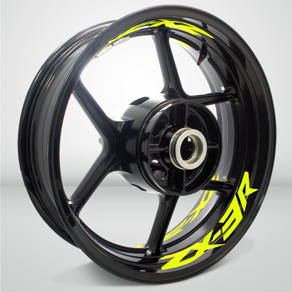 Dual Pack Inner Rim Tape Sticker Decal for Kawasaki ZX3R - Motorcycle stickers and decals