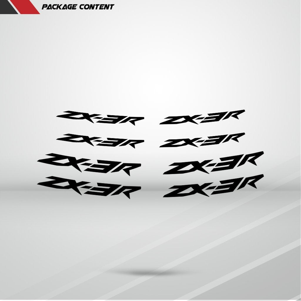 Dual Pack Inner Rim Tape Sticker Decal for Kawasaki ZX3R - Stickman Vinyls