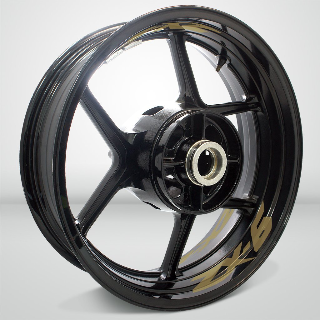 Dual Pack Inner Rim Tape Sticker Decal for Kawasaki ZX6 - Motorcycle stickers and decals
