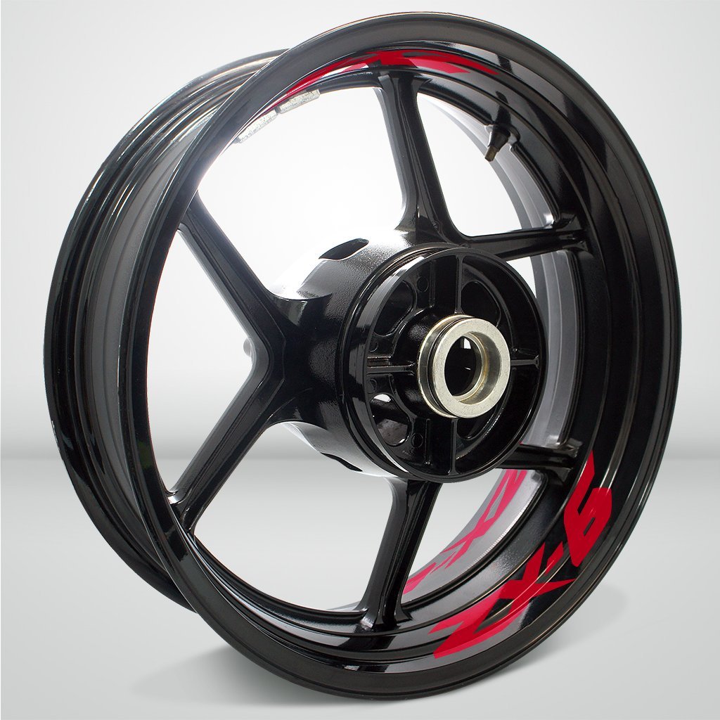Dual Pack Inner Rim Tape Sticker Decal for Kawasaki ZX6 - Motorcycle stickers and decals