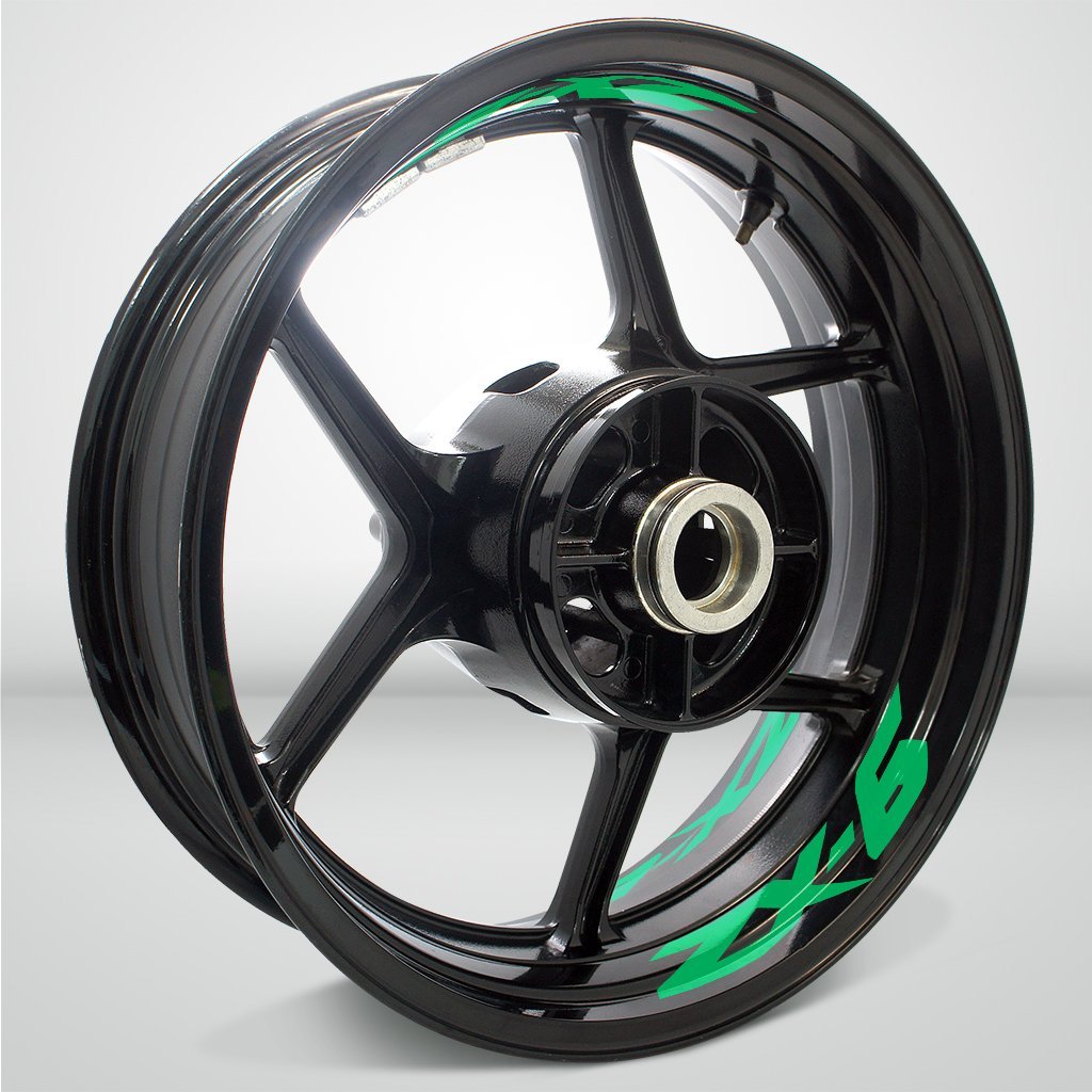 Dual Pack Inner Rim Tape Sticker Decal for Kawasaki ZX6 - Motorcycle stickers and decals