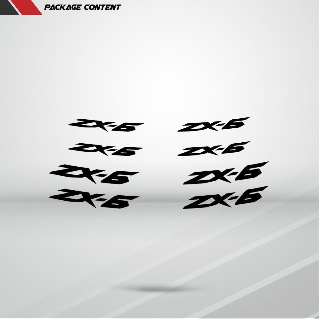 Dual Pack Inner Rim Tape Sticker Decal for Kawasaki ZX6 - Motorcycle stickers and decals