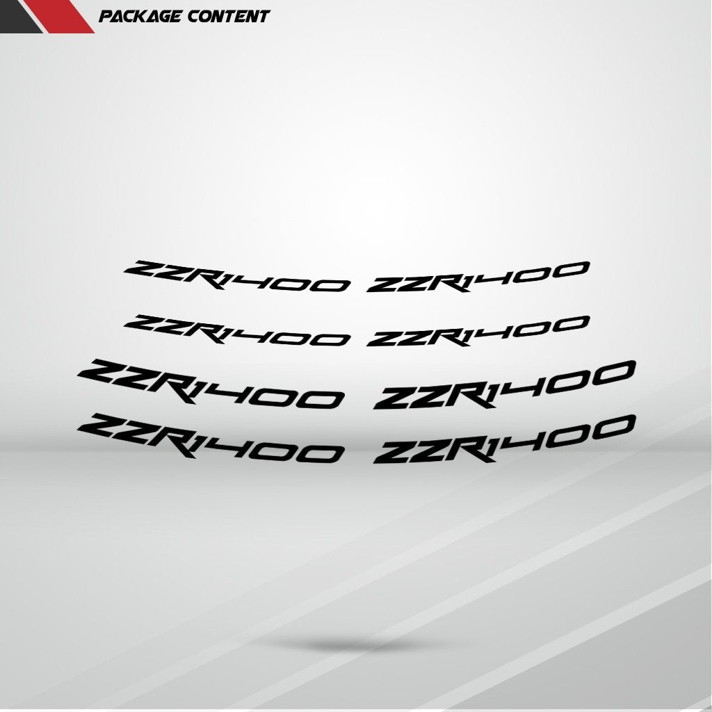 Dual Pack Inner Rim Tape Sticker Decal for Kawasaki ZZR 1400 - Motorcycle stickers and decals