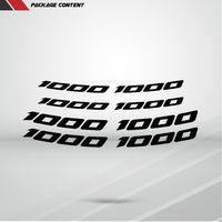 Dual Pack Inner Rim Tape Sticker Decal for Suzuki 1000 - Motorcycle stickers and decals