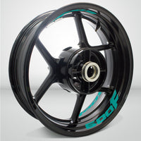 Dual Pack Inner Rim Tape Sticker Decal for Suzuki 600F - Motorcycle stickers and decals