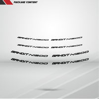 Dual Pack Inner Rim Tape Sticker Decal for Suzuki Bandit N1200 - Motorcycle stickers and decals