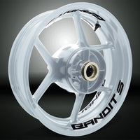 Dual Pack Inner Rim Tape Sticker Decal for Suzuki Bandit S - Motorcycle stickers and decals