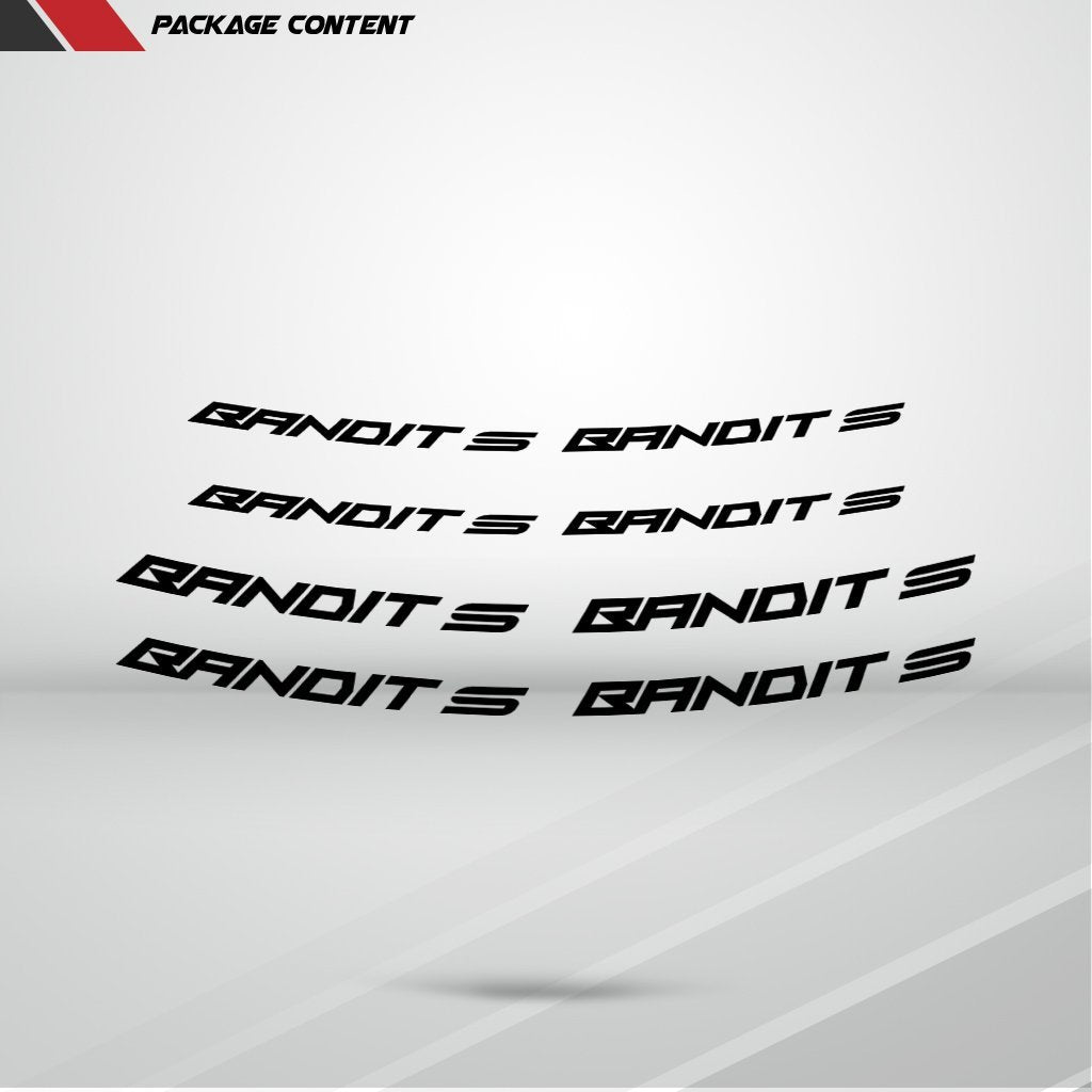 Dual Pack Inner Rim Tape Sticker Decal for Suzuki Bandit S - Motorcycle stickers and decals